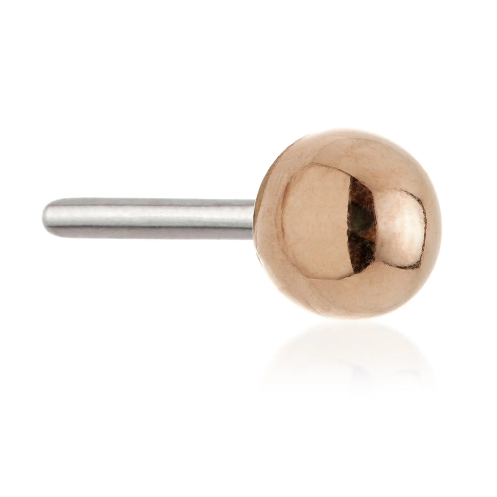 TL - 14ct Threadless Gold Ball Pin Attachment - Image 3