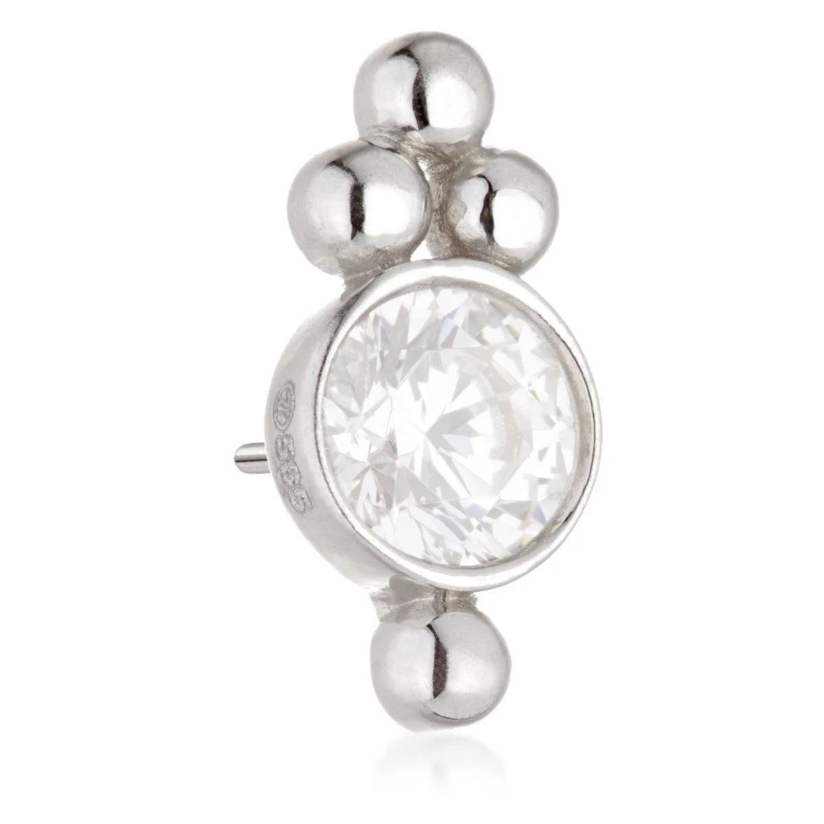 TL - 14ct Threadless Gold Caeli Cluster Pin Attachment