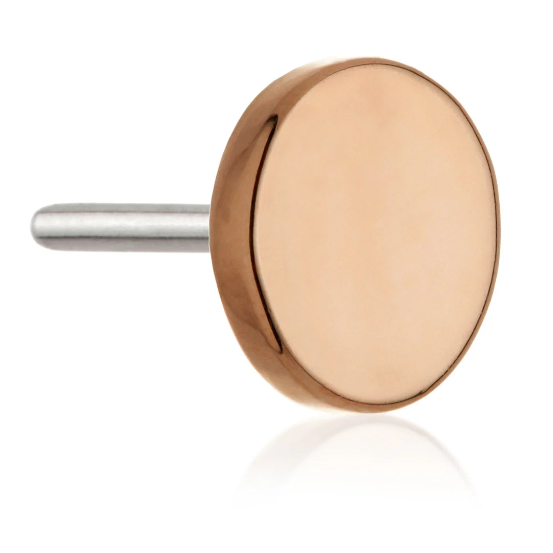 TL - 14ct Threadless Gold Disk Pin Attachment - Image 3