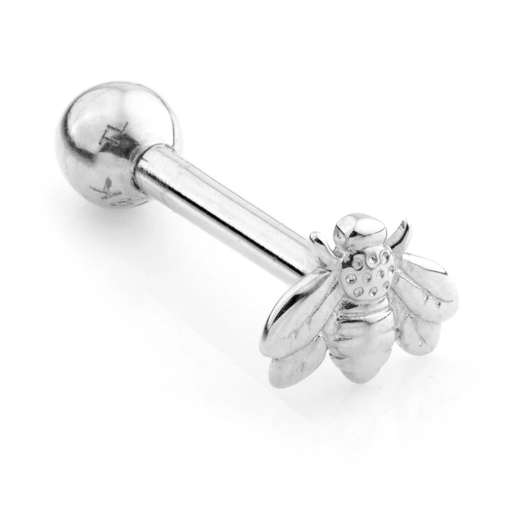 TL - 9 Carat Gold Bee Cartilage Bar - Image 2