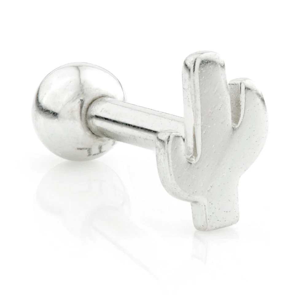 TL - 9 Carat Gold Cactus Cartilage Bar - Image 2