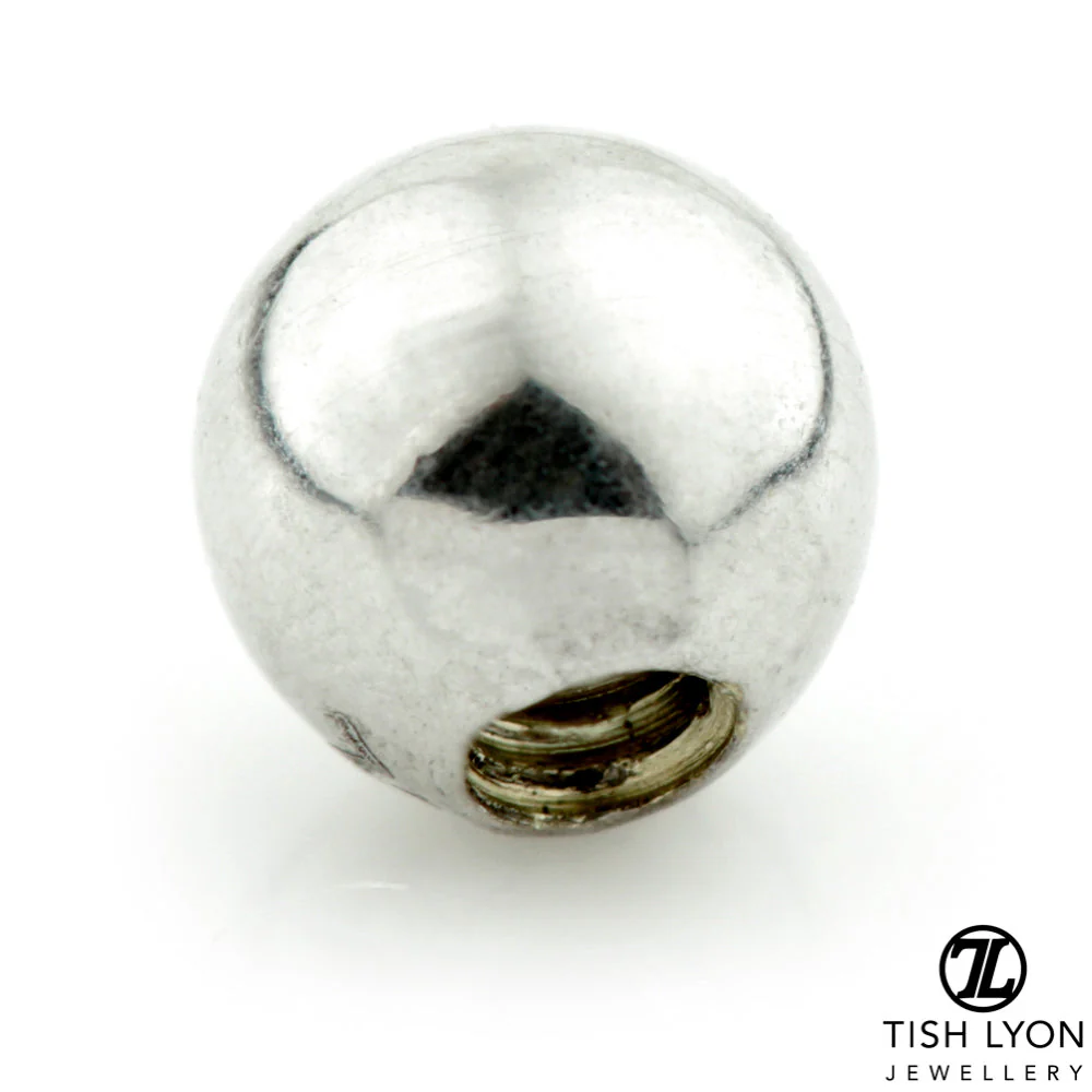 TL - 9ct Gold Micro Plain Ball - Image 2