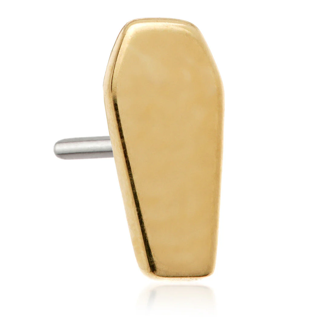 TL Coffin - 14ct Gold Threadless Attachment