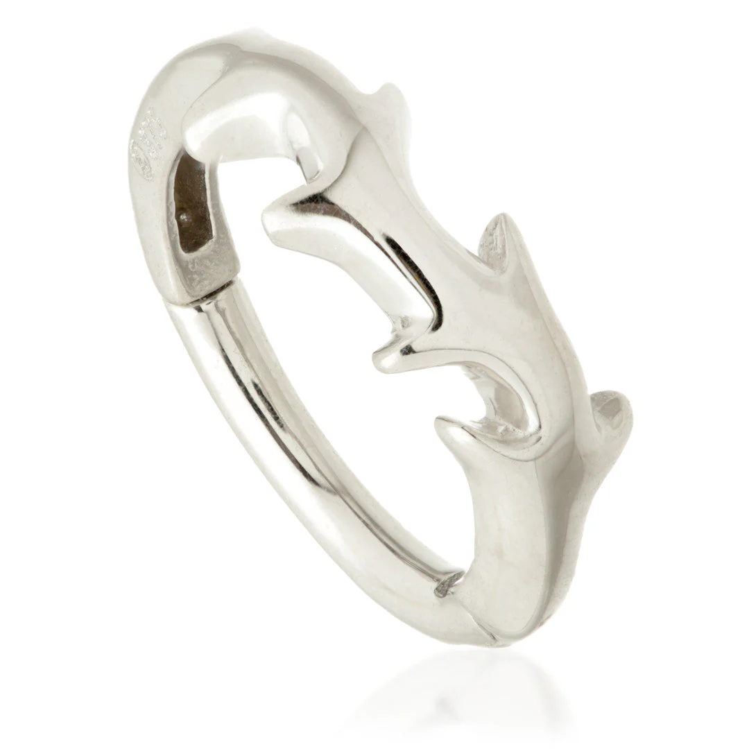 TL - Gold Bramble Spike Hinge Ring