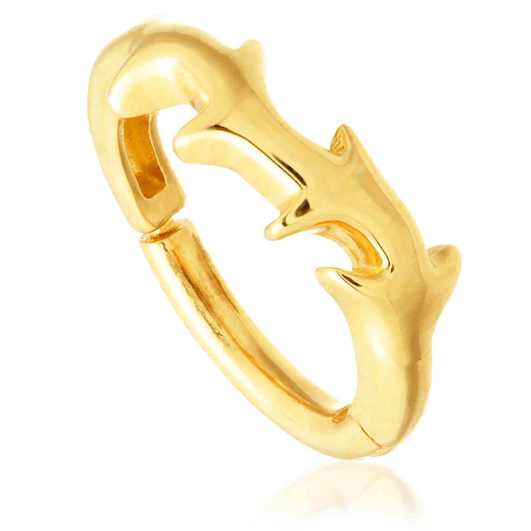 TL - Gold Bramble Spike Hinge Ring - Image 2