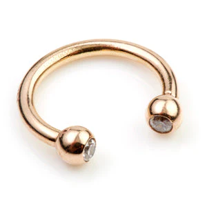 TL- Gold Gem Circular Barbell - Image 2