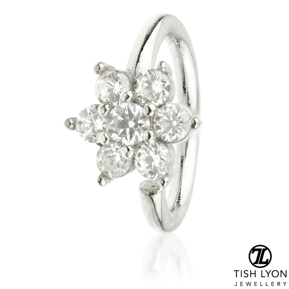 TL - Gold Gem Flower Twist Ring