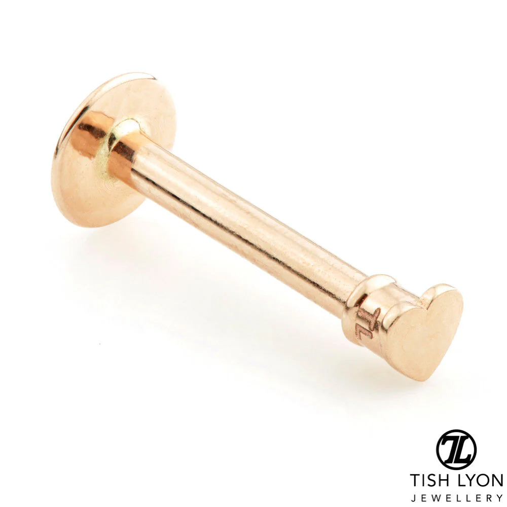 TL - Gold Heart Labret