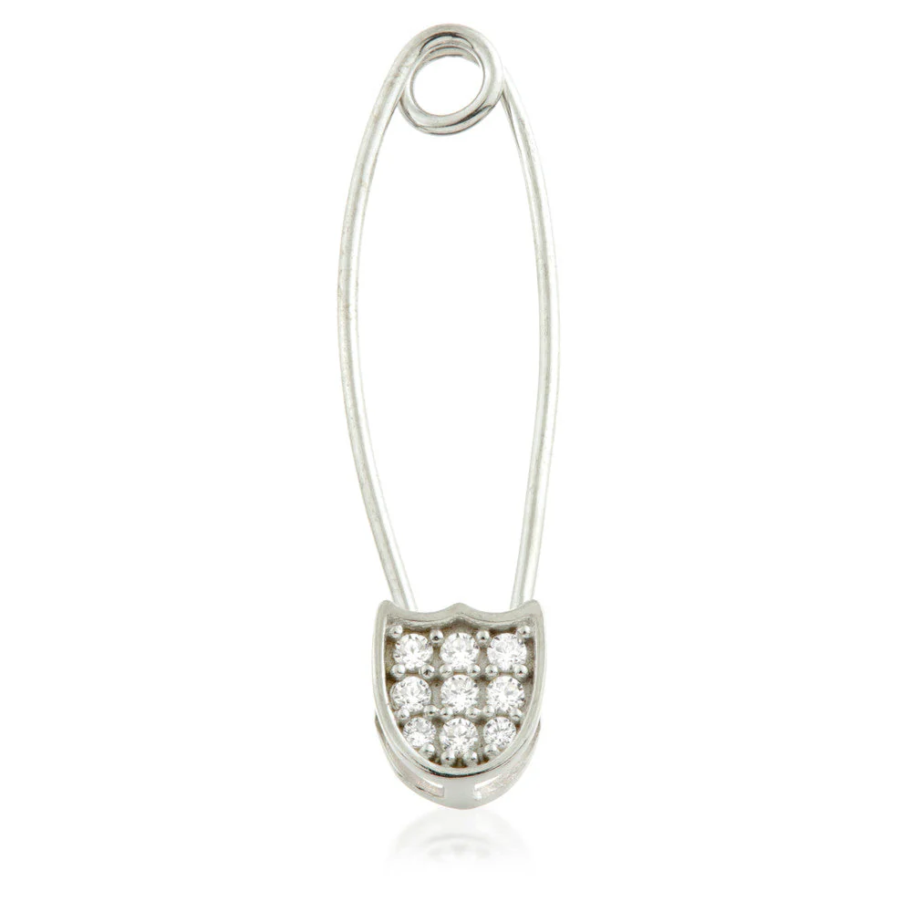 TL - Gold Jewelled Safety Pin
