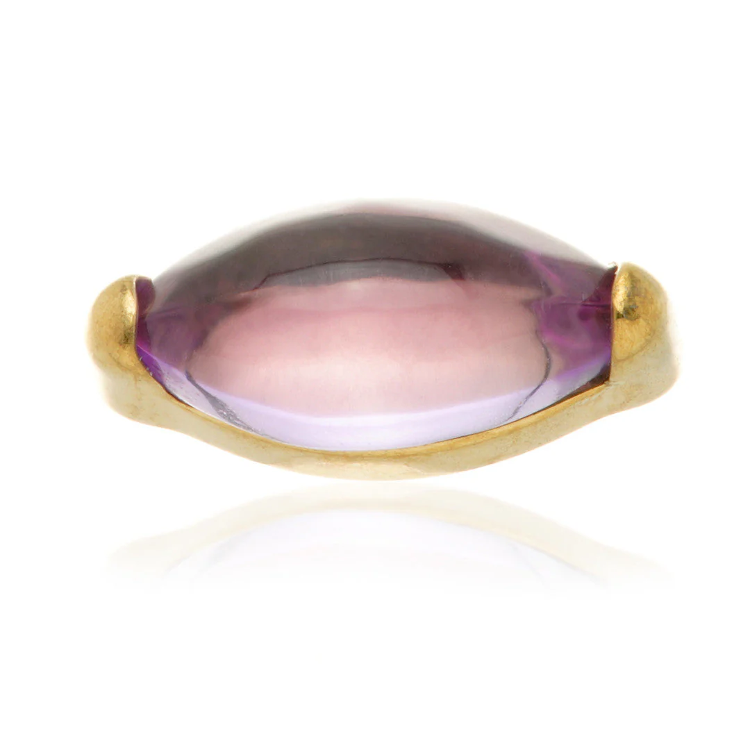 Zircon Gold Ti Internal Mini Amethyst Marquise Attachment