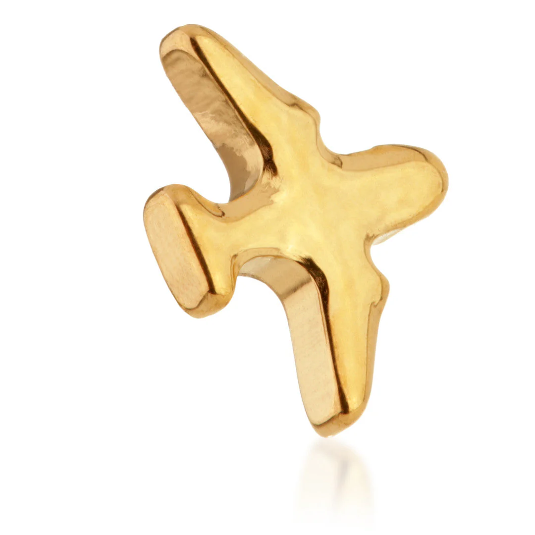 Zircon Gold Ti Threadless Aeroplane Attachment