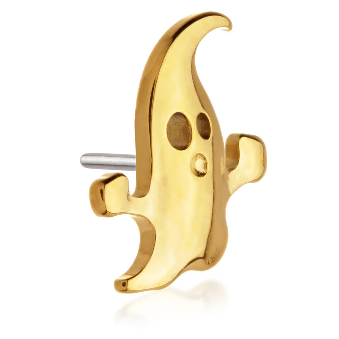 Zircon Gold Ti Threadless Spooky Ghost Attachment